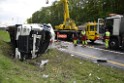 VU Gefahrgut LKW umgestuerzt A 4 Rich Koeln Hoehe AS Gummersbach P338